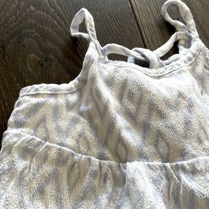 Beautiful blue white pattern dress 1-2 years